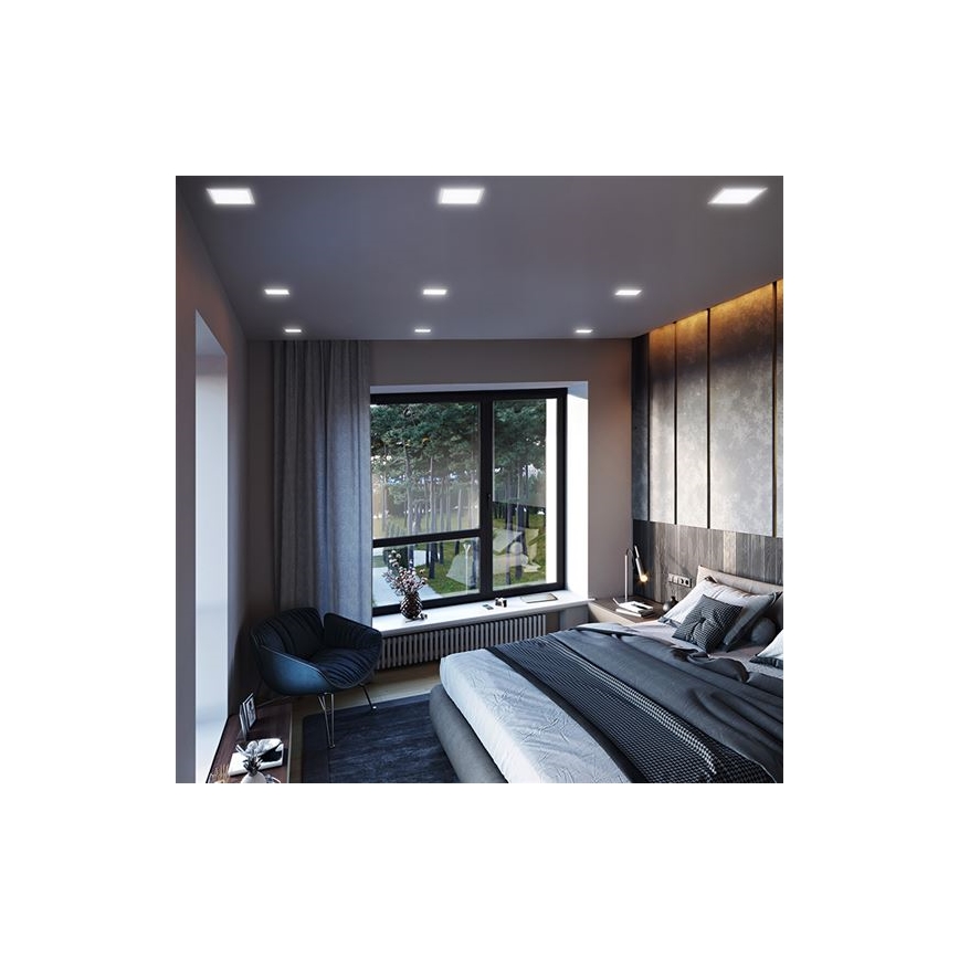 LED indbygningsarmatur LED/12W/230V 3000/4000/6000K 17x17 cm hvid