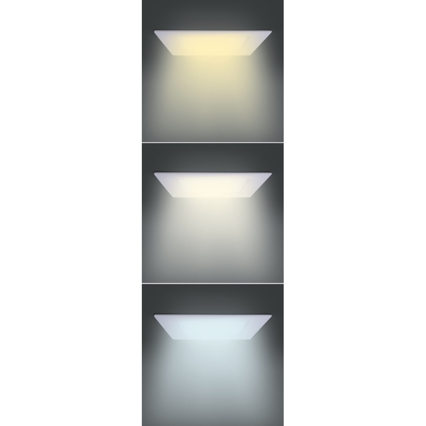 LED indbygningsarmatur LED/12W/230V 3000/4000/6000K 17x17 cm hvid
