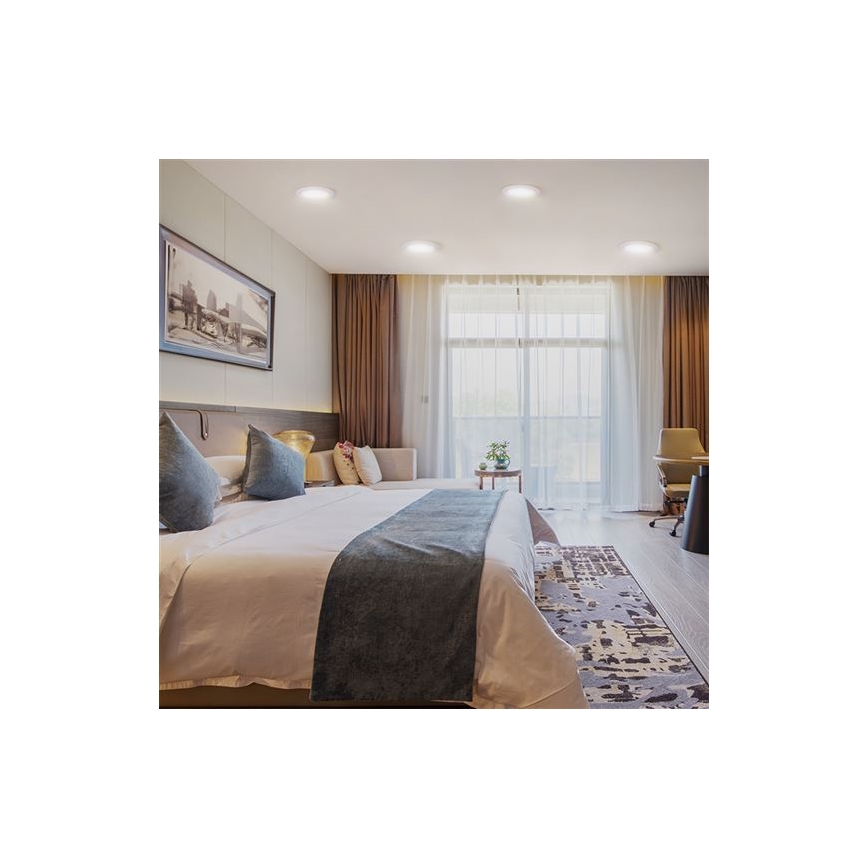 LED-indbygningsspot 6W/230V 3000/4000/6000K Ø 12 cm hvid