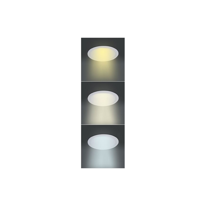 LED-panel LED/6W/230V 3000/4000/6000K Ø 12 cm hvid