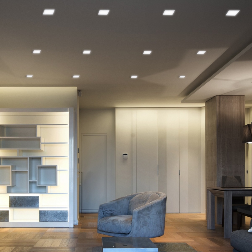 LED panel LED/6W/230V 3000/4000/6000K 12x12 cm hvid