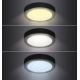 LED loftlampe LED/12W/230V 3000/4000/6000K sort rund