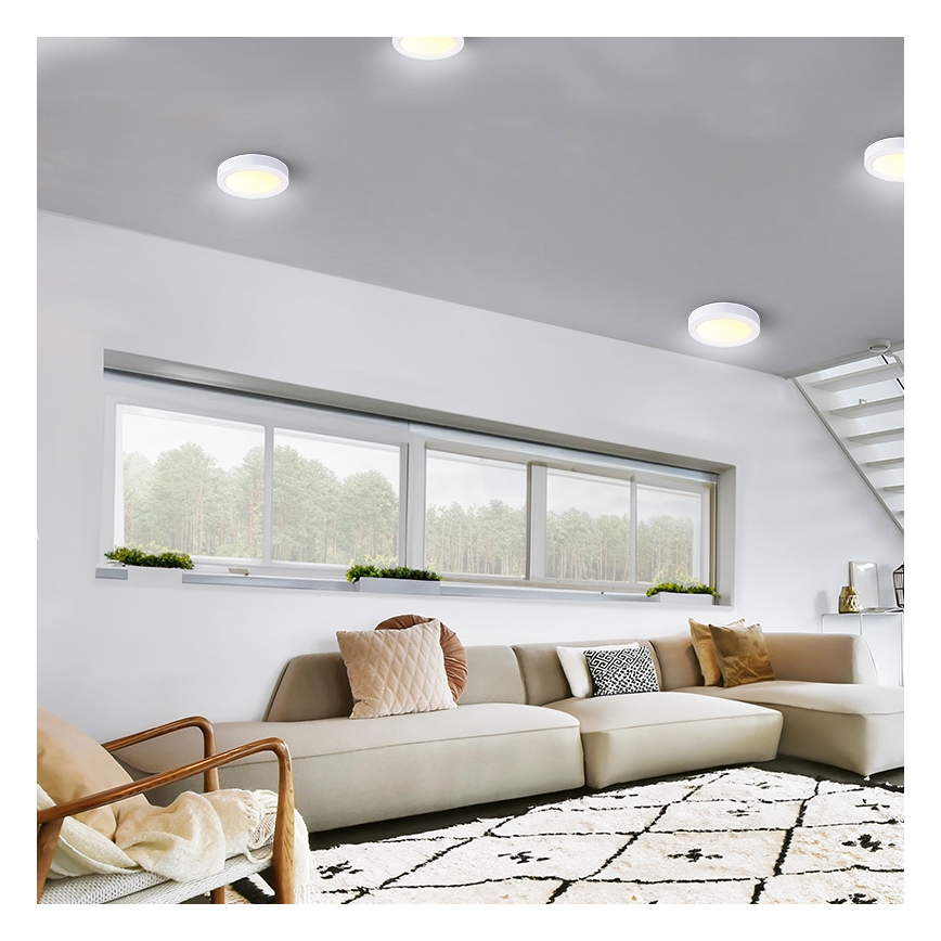 LED loftlampe LED/12W/230V 3000/4000/6000K Ø 17 cm hvid