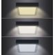 LED loftlampe LED/12W/230V 3000/4000/6000K sort kantet