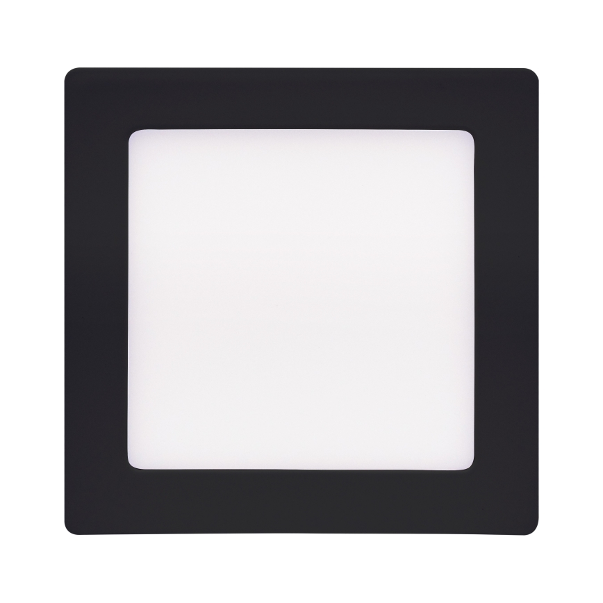 LED loftlampe LED/12W/230V 3000/4000/6000K sort kantet