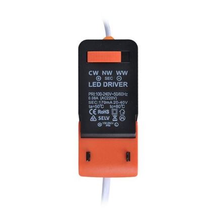 LED indbygningslampe til badeværelse LED/8W/230V 3000K/4000K/6400K IP44