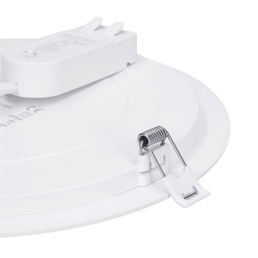 LED påbygget/indbygningspanel 2-i-1 LED/12W/230V 3000/4000/6000K Ø17 cm IP54 hvid