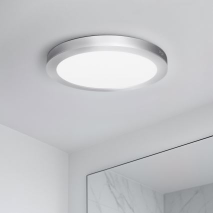 LED overflade-/indbygningspanel 2-i-1 18W/230V 3000/4000/6000K Ø 22,5 cm IP54 stř
