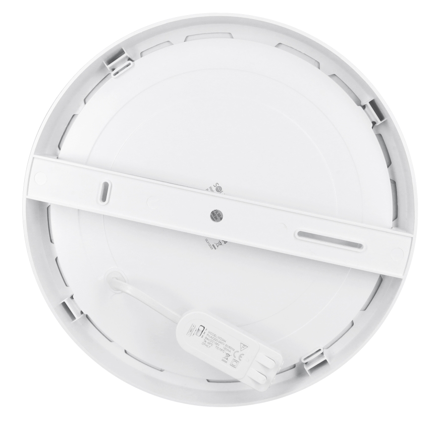 LED påbygget/indbygningspanel 2-i-1 24W/230V 3000/4000/6000K Ø 30 cm IP54 hvid
