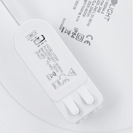 LED påbygget/indbygningspanel 2-i-1 24W/230V 3000/4000/6000K Ø 30 cm IP54 hvid
