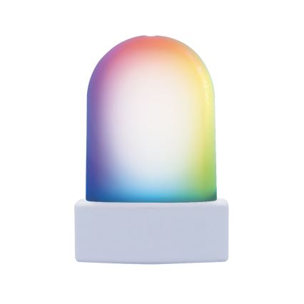 LED natlampe med sensor RGB-farver LED/0,5W/230V til stikkontakt