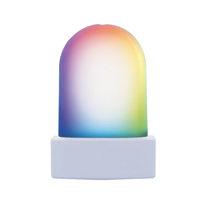 LED natlampe med sensor RGB-farver LED/0,5W/230V til stikkontakt