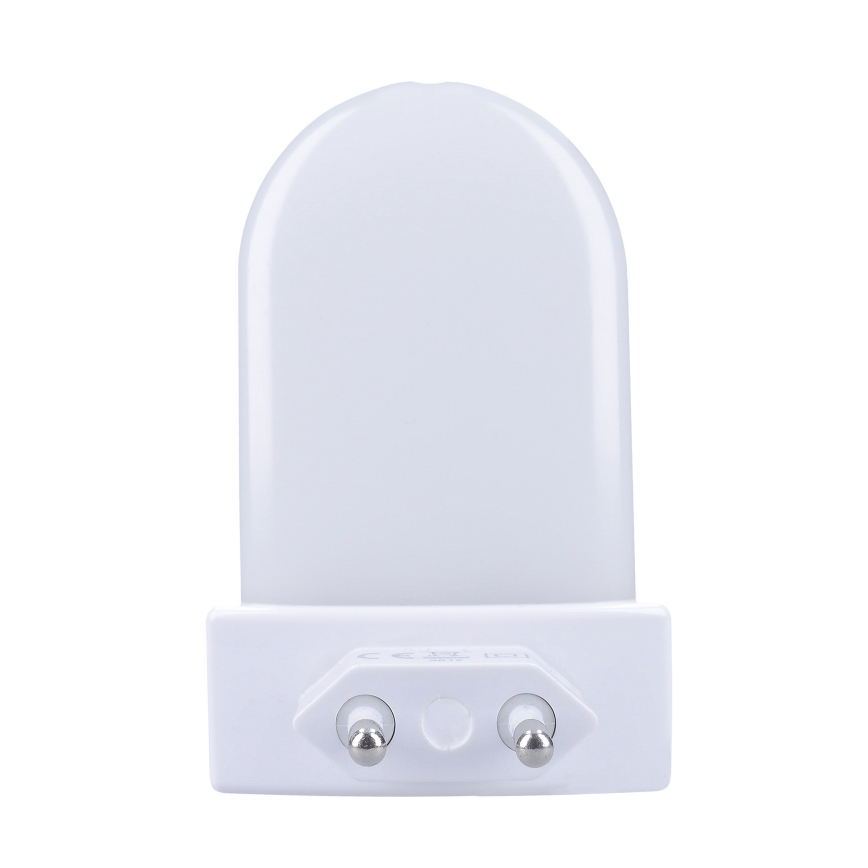 LED natlampe med sensor RGB-farver LED/0,5W/230V til stikkontakt