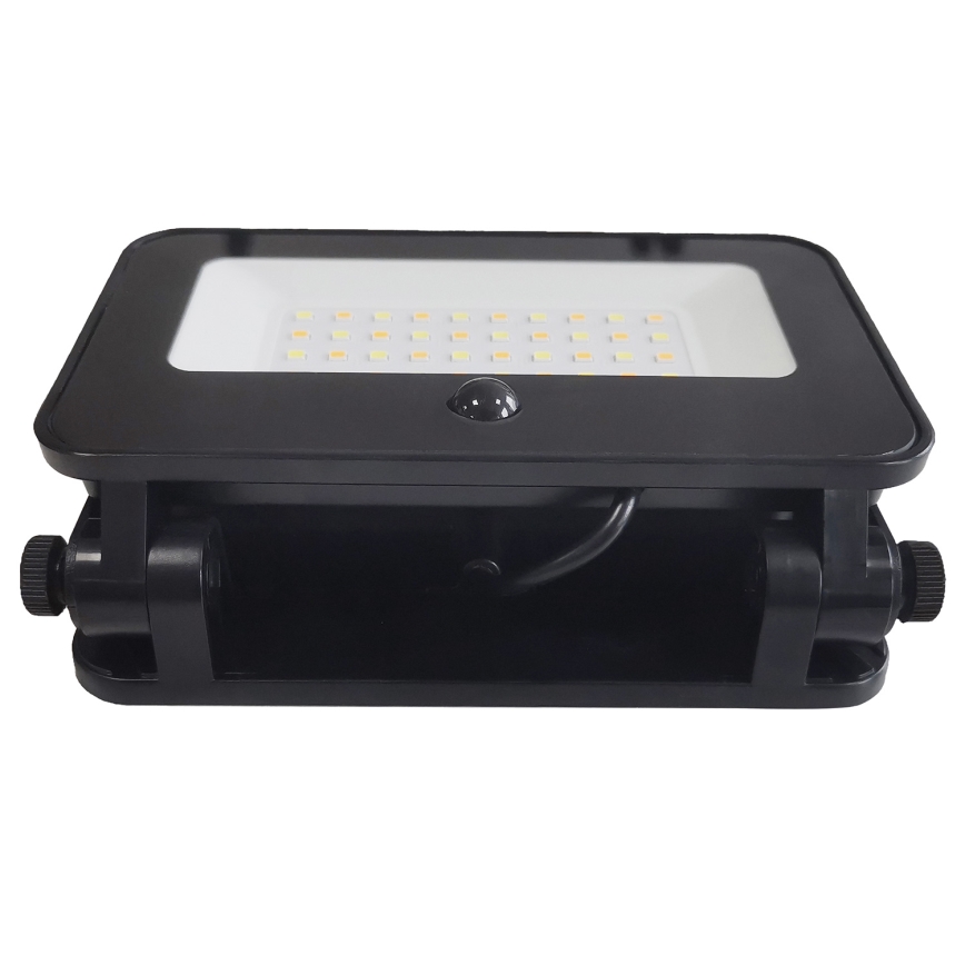LED Dæmpbar soldrevet projektør med motion og dusk sensor LED/6W/2200 mAh 3000/4000/6500K IP65