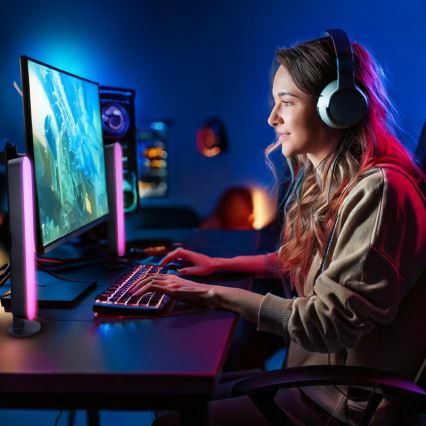 LED RGB-gamingbelysning med fjernbetjening