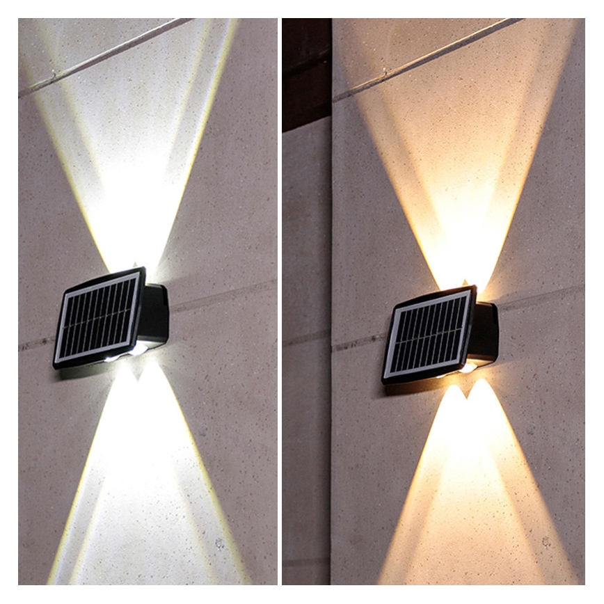 LED solcelle væglampe LED/3,7V IP44 1200 mAh