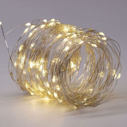 LED solcelledrevet dekorationslyskæde LED/3,7V 800 mAh 22 m
