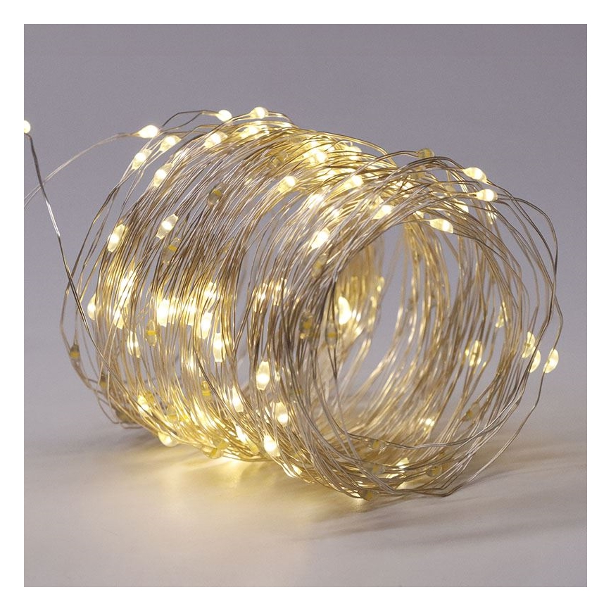 LED solcelledrevet dekorationslyskæde LED/3,7V 800 mAh 22 m
