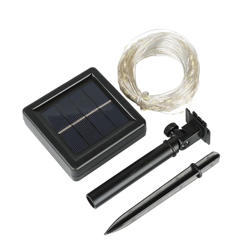 LED solcelledrevet dekorationslyskæde LED/3,7V 800 mAh 22 m