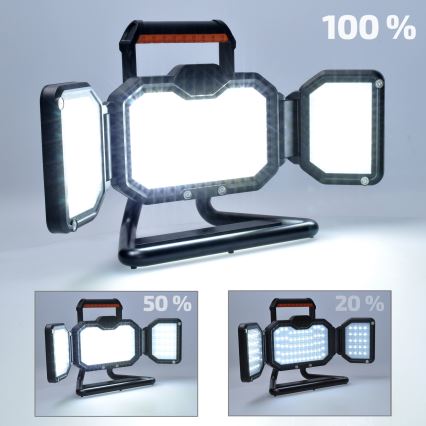 LED Dæmpbar rechargeable projektør LED/50W/12000 mAh 4000K IP54