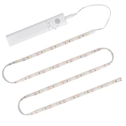 LED strip med sensor 4xAAA 3000K 1 m