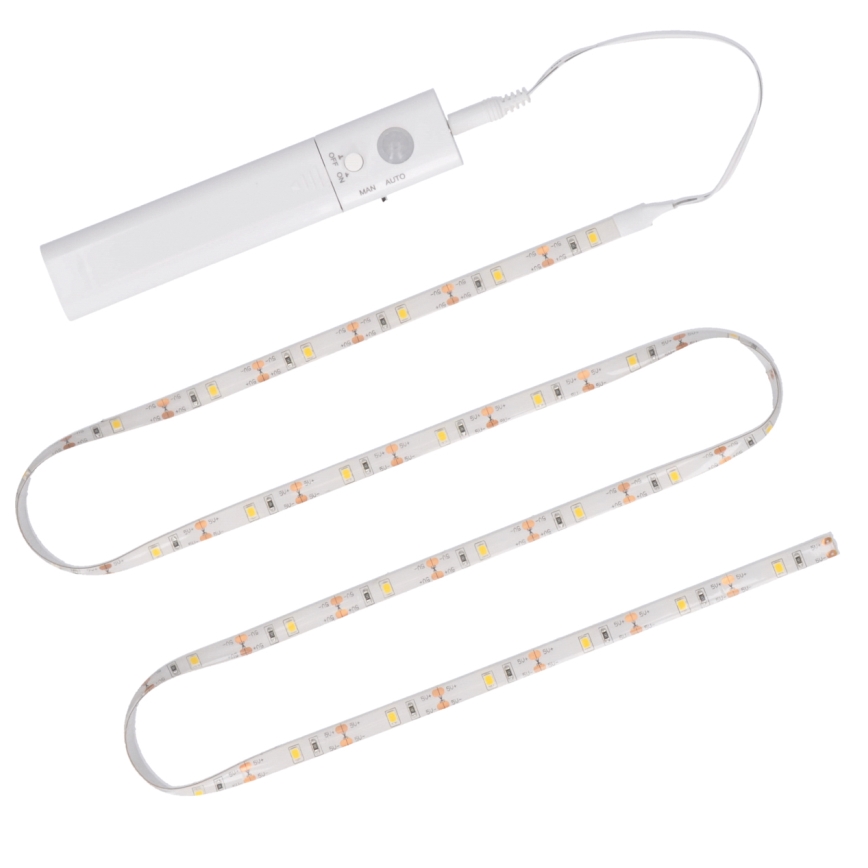 LED strip med sensor 4xAAA 3000K 1 m