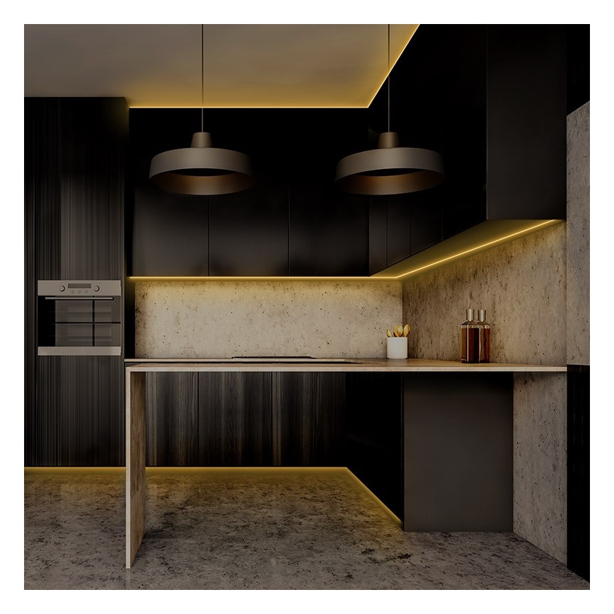 Udendørs LED lysbånd LED/72W/12V 5 m IP65 varm hvid