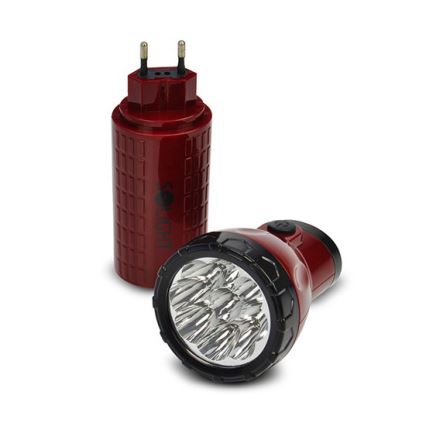 LED lommelygte genopladelig 9xLED/4V 800mAh plugin-funktion