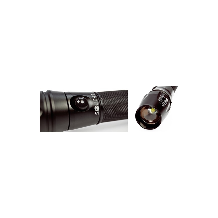 Genopladelig LED lommelygte Cree XML T6 LED/3,7V 2200mAh IP44