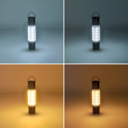 Solight WN43 - Genopladelig LED campinglygte m. powerbank-funktion LED/1500 mAh 3,7V IP44