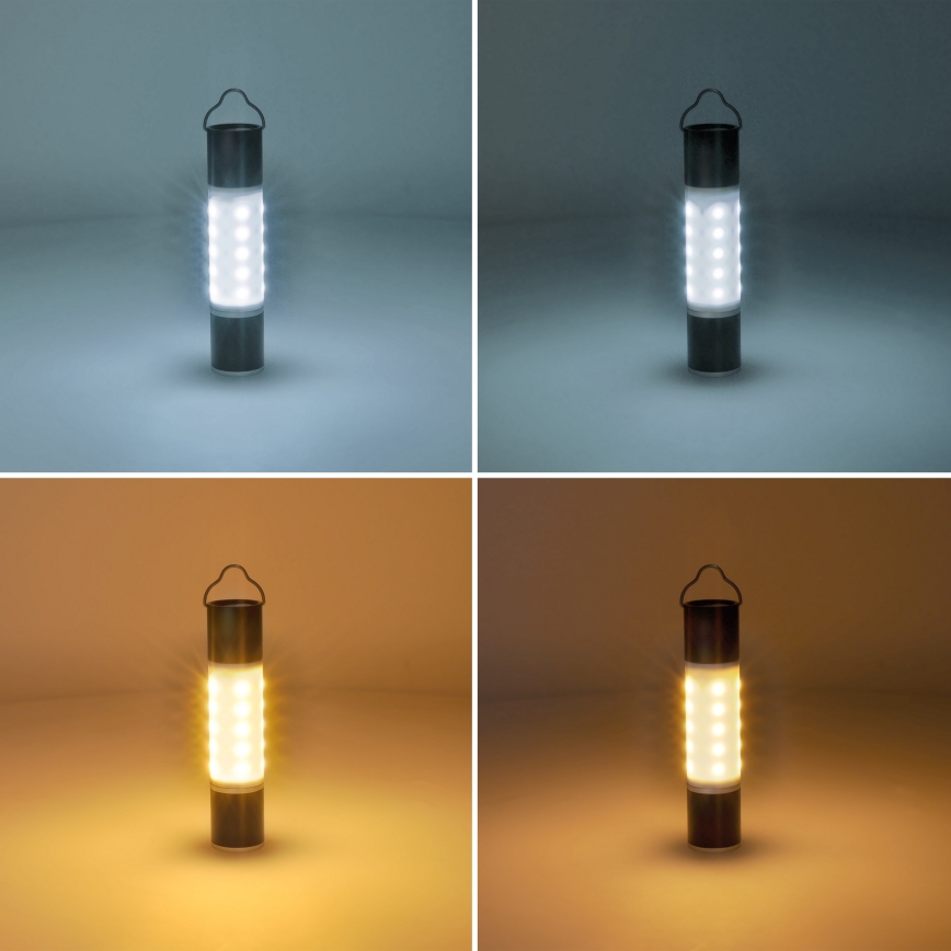 Solight WN43 - Genopladelig LED campinglygte m. powerbank-funktion LED/1500 mAh 3,7V IP44