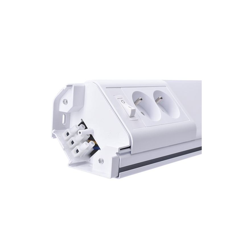 LED underskabslampe med stikkontakter LED/10W/230V