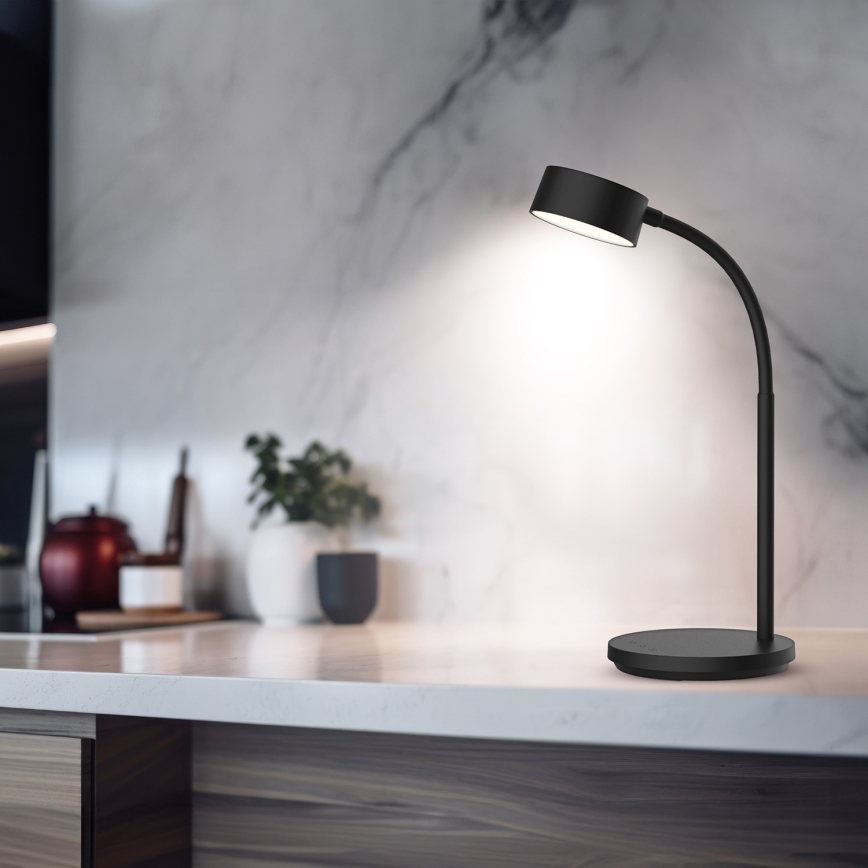 LED bordlampe m. touch-funktion dæmpbar LED/4,5W/5V 3000/4000/6500K sort