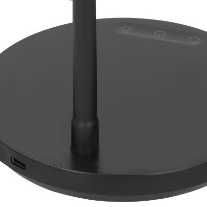 LED bordlampe m. touch-funktion dæmpbar LED/4,5W/5V 3000/4000/6500K sort