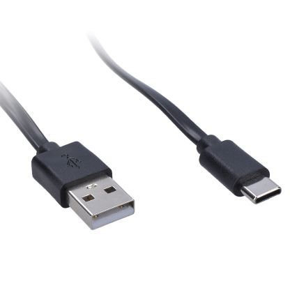 LED Dæmpbar fleksibel genopladelig bordlampe med klemme LED/2W/1800 mAh 3000/4000/6500K sort