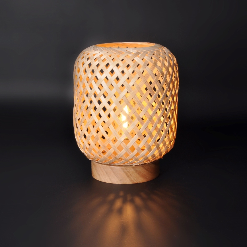 Dekorativ LED bordlampe BOHO LED/2xAAA Rattan