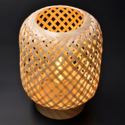 Dekorativ LED bordlampe BOHO LED/2xAAA Rattan