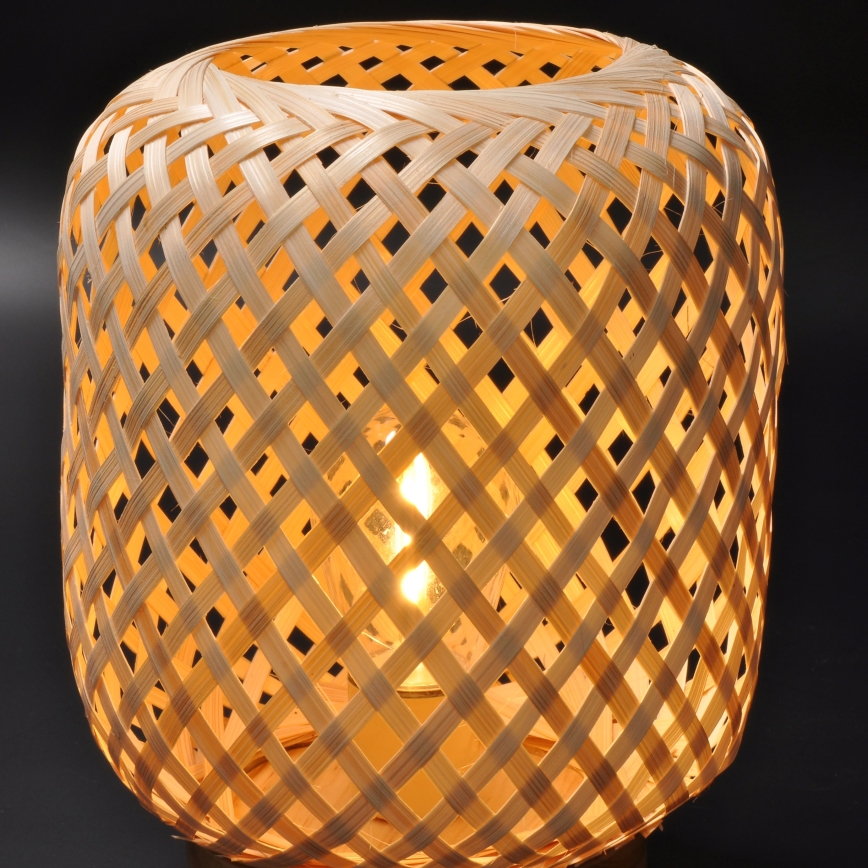 Dekorativ LED bordlampe BOHO LED/2xAAA Rattan