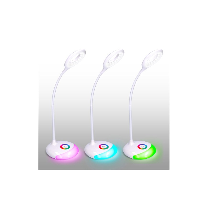 LED bordlampe dæmpbar genopladelig RGB-farver LED/5W/5V 1800 mAh