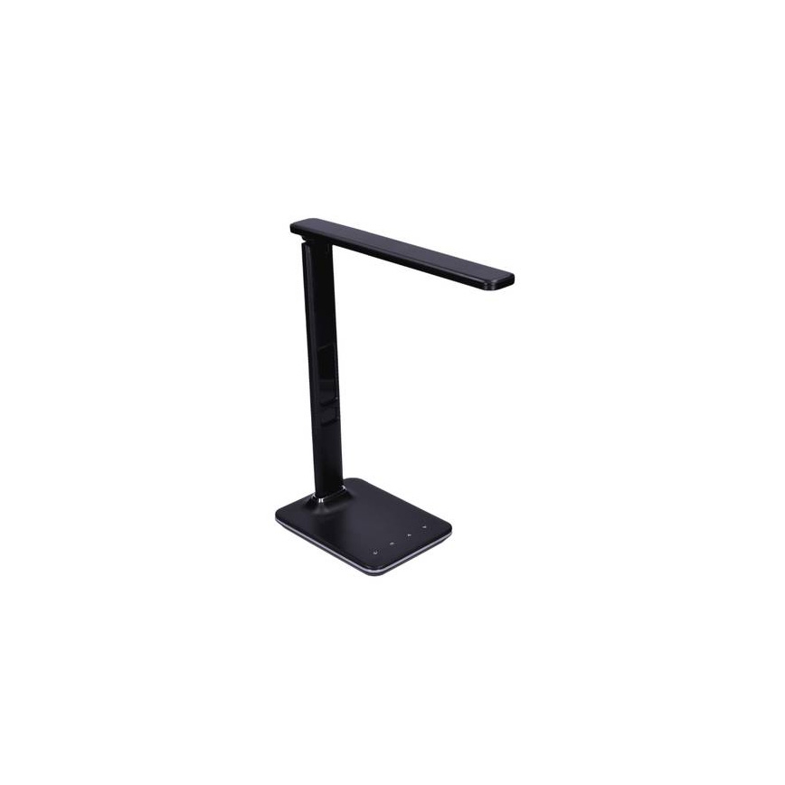 LED lysdæmper bordlampe med display LED/9W/230V antik sort