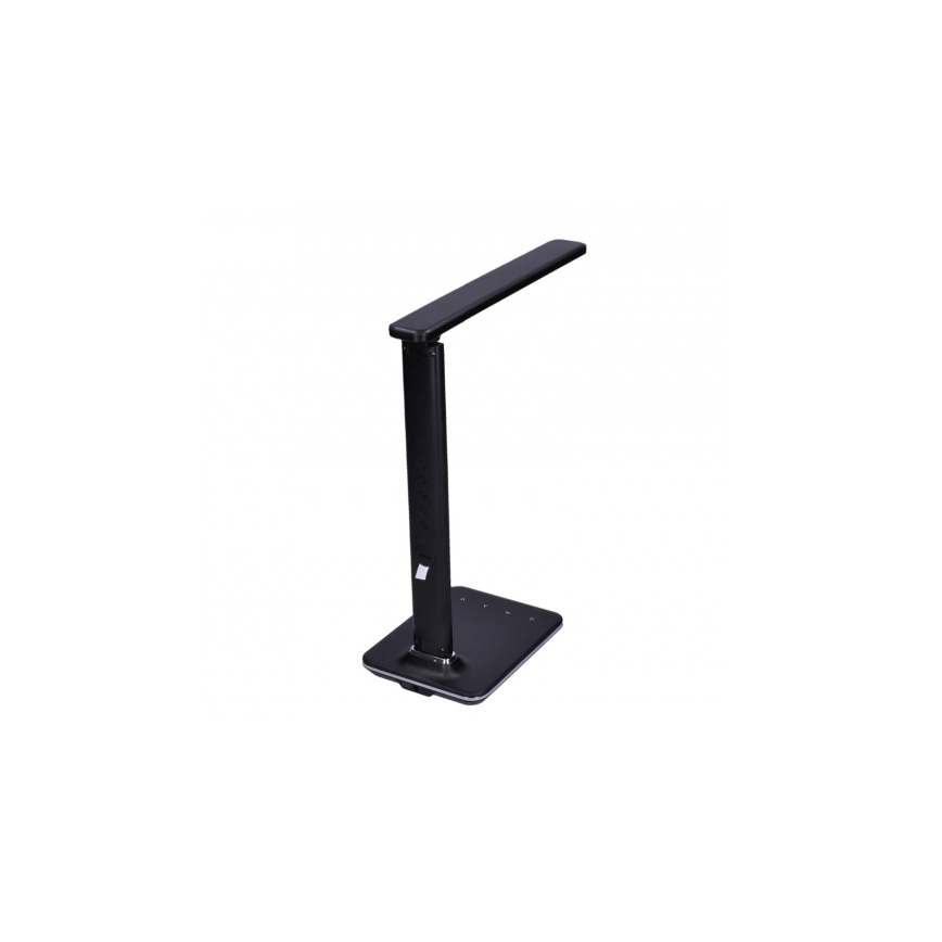 LED lysdæmper bordlampe med display LED/9W/230V antik sort
