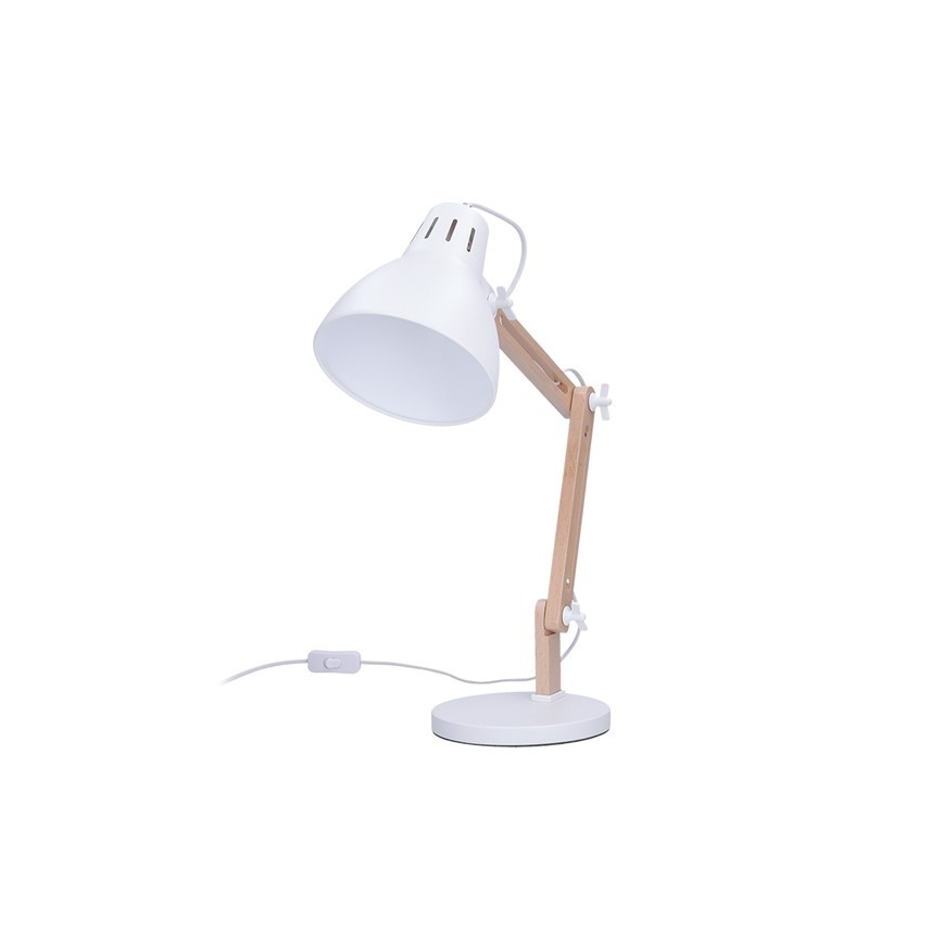 Bordlampe FALUN 1xE27/25W/230V hvid/eg