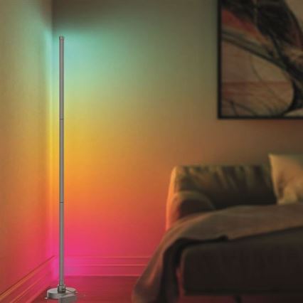 LED gulvlampe dæmpbar RGB-farver RAINBOW LED/18W/230V Wi-Fi Tuya + fjernbetjening