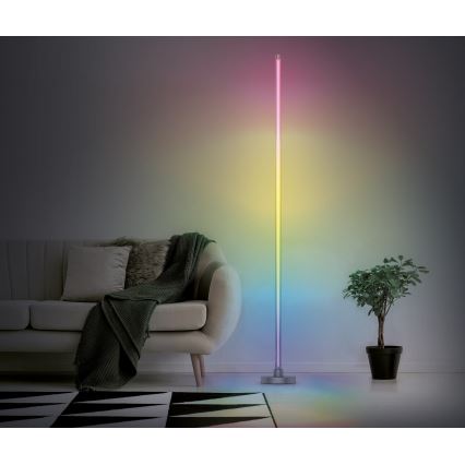 LED gulvlampe dæmpbar RGB-farver RAINBOW LED/18W/230V Wi-Fi Tuya + fjernbetjening