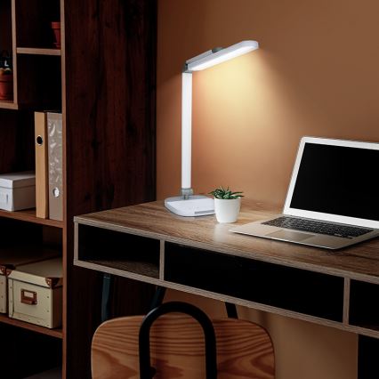 LED bordlampe m. touch-funktion dæmpbar med nat belysning LED/10W/5V 3000/4000/5000K hvid