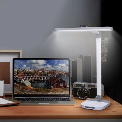 LED bordlampe m. touch-funktion dæmpbar med nat belysning LED/10W/5V 3000/4000/5000K hvid