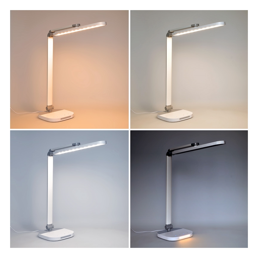 LED bordlampe m. touch-funktion dæmpbar med nat belysning LED/10W/5V 3000/4000/5000K hvid