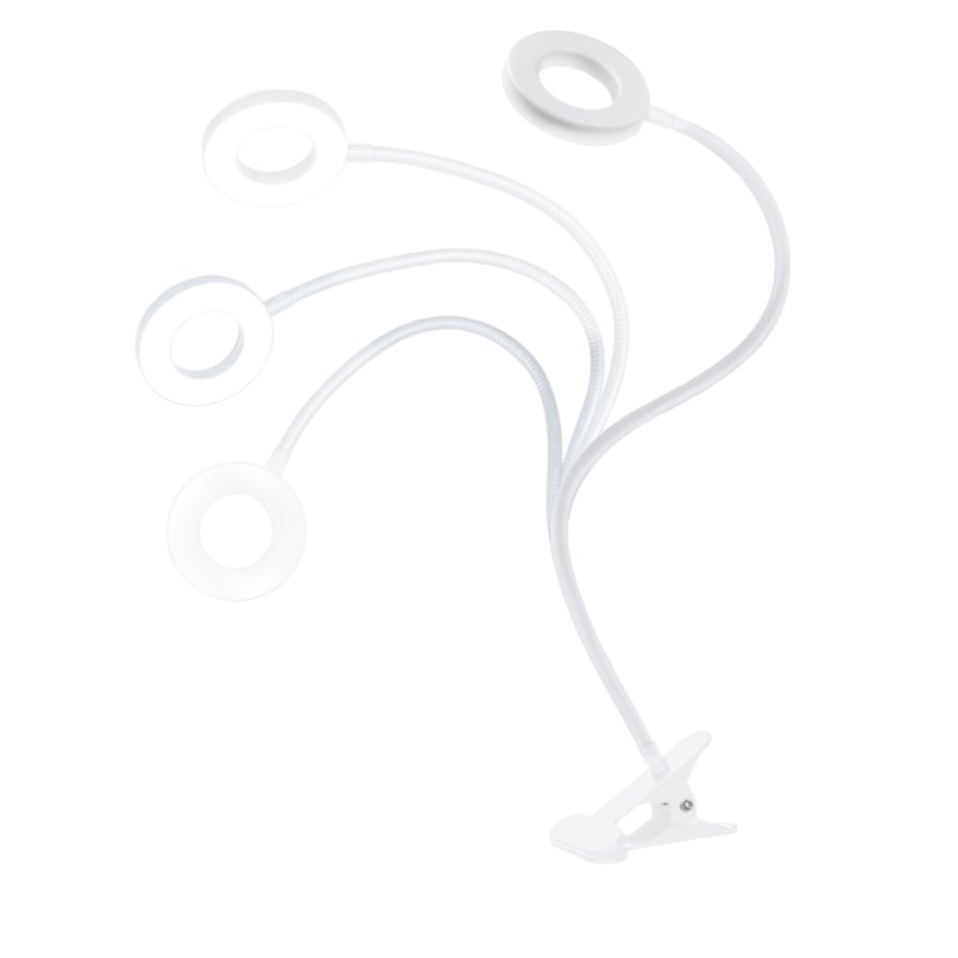 LED dæmpbar bordlampe med klemme LED/8W/230V 3000/4000/5000K hvid