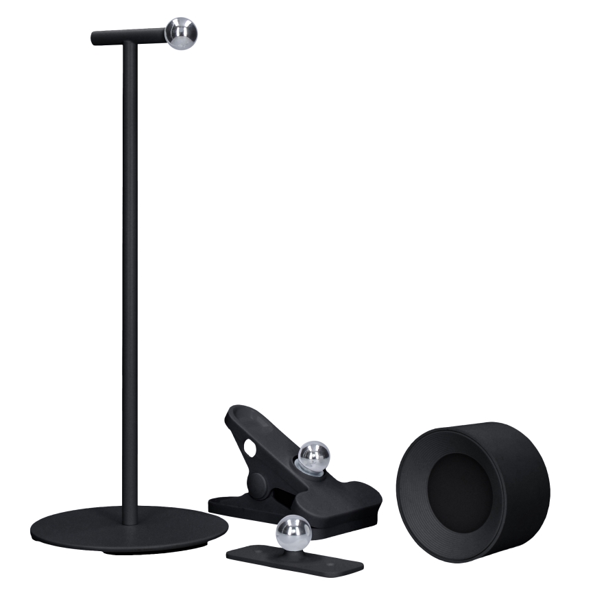 LED lampe m. touch-funktion dæmpbar og genopladelig 3-i-1 LED/4W/2000 mAh 3000/4000/6500K sort
