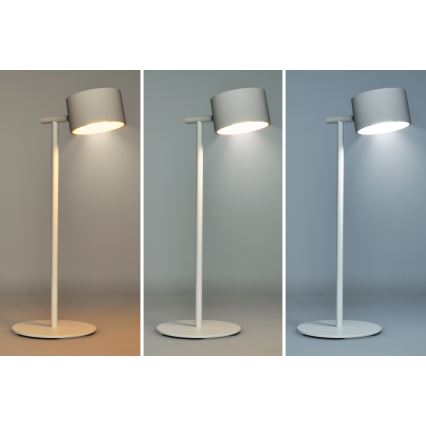 LED lampe m. touch-funktion dæmpbar og genopladelig 3-i-1 LED/4W/2000 mAh 3000/4000/6500K hvid